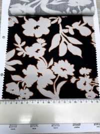 7027-810-1 Satén CR Con Estampado Floral Y Rayas[Fabrica Textil] HOKKOH Subfoto