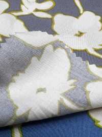 7027-810-1 Satén CR Con Estampado Floral Y Rayas[Fabrica Textil] HOKKOH Subfoto