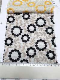 4027-848-1 Encaje De Flores Con Pompones Bordados En Algodón[Textil / Tela] HOKKOH Más fotos