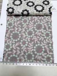4027-848-1 Encaje De Flores Con Pompones Bordados En Algodón[Textil / Tela] HOKKOH Más fotos