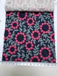 4027-848-1 Encaje De Flores Con Pompones Bordados En Algodón[Textil / Tela] HOKKOH Más fotos