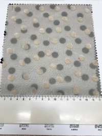 3025-1911-1 75d Chiffon Largo Flocado Puntos Aleatorios[Textil / Tela] HOKKOH Más fotos