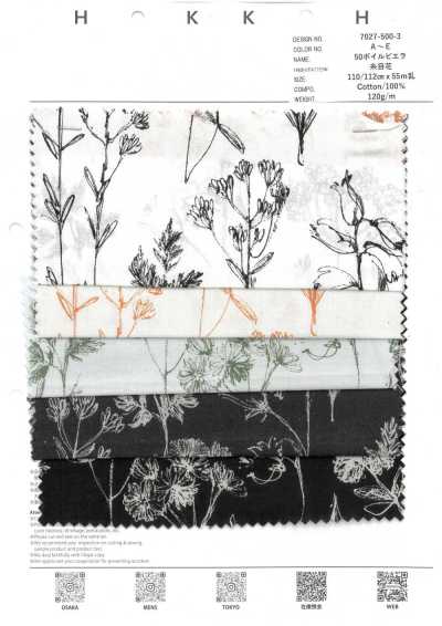 7027-500-3 50 Voile Viyella Hilo Floral