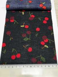 7027-616-2 Batista 60 9088 Con Cerezas Bordadas[Textil / Tela] HOKKOH Más fotos