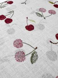 7027-616-2 Batista 60 9088 Con Cerezas Bordadas[Textil / Tela] HOKKOH Más fotos