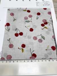 7027-616-2 Batista 60 9088 Con Cerezas Bordadas[Textil / Tela] HOKKOH Más fotos