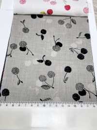 7027-616-2 Batista 60 9088 Con Cerezas Bordadas[Textil / Tela] HOKKOH Más fotos
