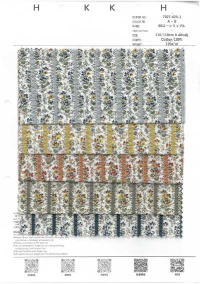 7027-625-1 60 batista Ripple Sarasa a rayas