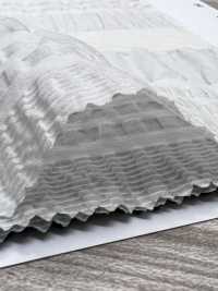 7027-636-2 80 Lawn Organza Punto Gofre Rayas[Fabrica Textil] HOKKOH Subfoto