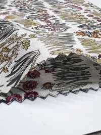 4027-660-1 60 Rayas Horizontales Curvas Para Césped Con Flores Pequeñas[Fabrica Textil] HOKKOH Subfoto