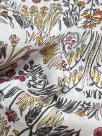 4027-660-1 60 Rayas Horizontales Curvas Para Césped Con Flores Pequeñas[Fabrica Textil] HOKKOH Subfoto