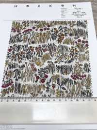 4027-660-1 60 Rayas Horizontales Curvas Para Césped Con Flores Pequeñas[Fabrica Textil] HOKKOH Subfoto