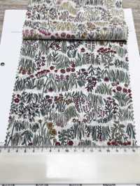 4027-660-1 60 Rayas Horizontales Curvas Para Césped Con Flores Pequeñas[Fabrica Textil] HOKKOH Subfoto