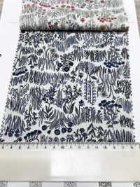 4027-660-1 60 Rayas Horizontales Curvas Para Césped Con Flores Pequeñas[Fabrica Textil] HOKKOH Subfoto