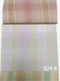 SBT-028 Sarga De Cuadros De Fibra De Lyocell TENCEL™ Orgánico 40/1[Fabrica Textil] Textiles Kuwamura Más fotos