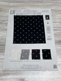 KKG3665-W-HM-122 Satin fibril de cupro y rayón, ancho, estampado por descarga pigmentaria[Textil / Tela] Uni Textile (Komon Kobo) Más fotos