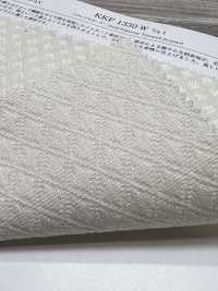 KKF1330-W-1 Jacquard Fruncido[Textil / Tela] Uni Textile (Komon Kobo) Más fotos