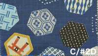 AP65102 Dobby Estampado Japonés (Rollo Enrollado)[Textil / Tela] COSMO TEXTILE Más fotos