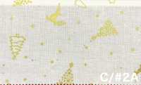 AP65802 Feliz Navidad Estampado En Dorado Tejidos De Lona (Rollo)[Textil / Tela] COSMO TEXTILE Más fotos