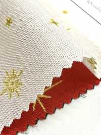 AP65802 Feliz Navidad Estampado En Dorado Tejidos De Lona (Rollo)[Textil / Tela] COSMO TEXTILE Más fotos