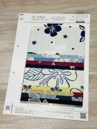 AP65804 Hilo Núcleo T/C Con Estampado De Flores Tropicales (Rollo)[Textil / Tela] COSMO TEXTILE Más fotos