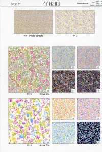 SP1187 Estampado floral pequeño en tejidos de lona (rollo)[Textil / Tela] COSMO TEXTILE Más fotos