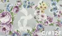 RU2530 RURU BOUQUET Estampado de corona de rosas tejidos de lona (rollo)[Textiles / Telas] COSMO TEXTILE Más fotos