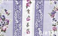 RU2530 RURU BOUQUET Estampado de corona de rosas tejidos de lona (rollo)[Textiles / Telas] COSMO TEXTILE Más fotos
