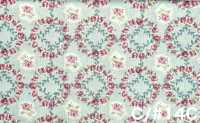 RU2530 RURU BOUQUET Estampado de corona de rosas tejidos de lona (rollo)[Textiles / Telas] COSMO TEXTILE Más fotos
