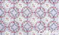 RU2530 RURU BOUQUET Estampado de corona de rosas tejidos de lona (rollo)[Textiles / Telas] COSMO TEXTILE Más fotos