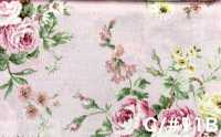 RU2530 RURU BOUQUET Estampado de corona de rosas tejidos de lona (rollo)[Textiles / Telas] COSMO TEXTILE Más fotos