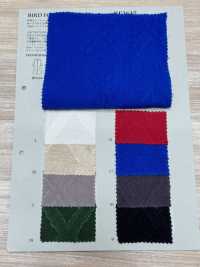 BF3615 Jacquard cortado de algodón y lino teñido en hilo (rombo)[Textil / Tela] KOYAMA Más fotos