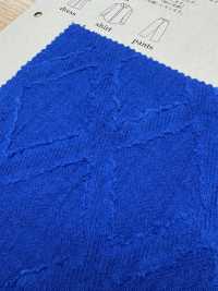 BF3615 Jacquard cortado de algodón y lino teñido en hilo (rombo)[Textil / Tela] KOYAMA Más fotos