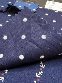 CF-IDGPT3 Algodón Lino Índigo Descargado[Textil / Tela] HOKKOH Más fotos