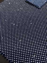 5-WABASH-DRL Estampado por descarga índigo con lunares/pañuelo/cuadros moteados/diamante volador[Textil / Tela] HOKKOH Más fotos