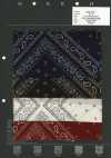5026-310-1 Tela bandana Off Clip, patrón bandana multicolor
