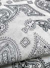 5026-1330-1 Tela Bandana Estampada Discharge Off Trump Paisley[Textil / Tela] HOKKOH Más fotos