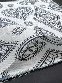 5026-1330-1 Tela Bandana Estampada Discharge Off Trump Paisley[Textil / Tela] HOKKOH Más fotos
