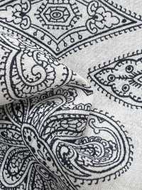 5026-1330-1 Tela Bandana Estampada Discharge Off Trump Paisley[Textil / Tela] HOKKOH Más fotos