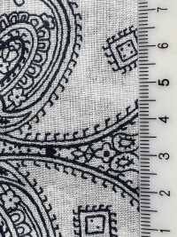 5026-1330-1 Tela Bandana Estampada Discharge Off Trump Paisley[Textil / Tela] HOKKOH Más fotos