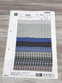 SB6051 Popelín de mini cuadros orgánico con acabado lavado[Textil / Tela] SHIBAYA Más fotos