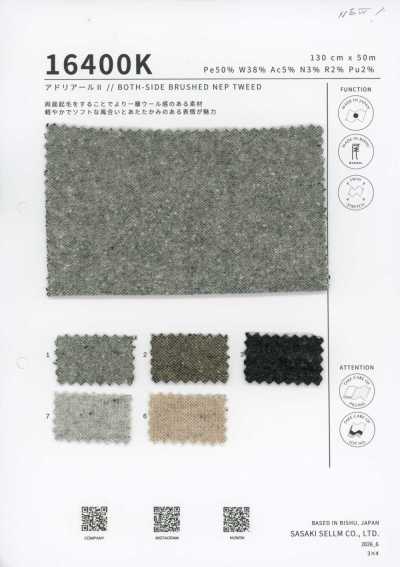 16400K Adriar II // TWEED CON NEPS CEPILLADO POR AMBOS LADOS