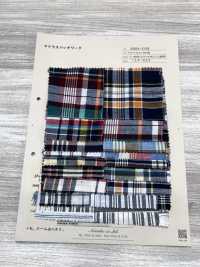 INDIA-2158 Patchwork Madras[Textiles / Telas] Arinobe Shoten Más fotos