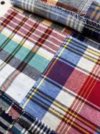 INDIA-2158 Patchwork Madras[Textiles / Telas] Arinobe Shoten Más fotos