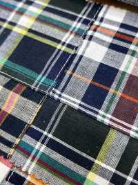 INDIA-2158 Patchwork Madras[Textiles / Telas] Arinobe Shoten Más fotos