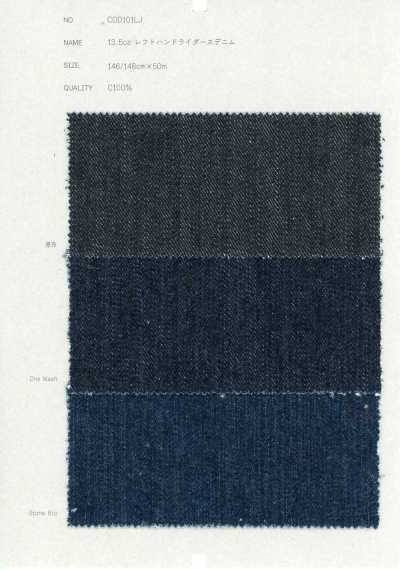 COD101LJ Denim de sarga zurda para riders de 13.5 oz