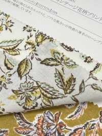 28132 Batista de hilo simple 60s con estampado floral vintage[Textiles / Telas] SUNWELL Más fotos