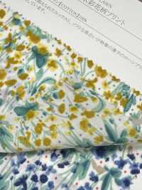 28129 Estampado floral acuarela en batista de hilo simple de 60 hilos[Textiles / Telas] SUNWELL Más fotos