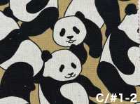 850617 Lona de algodón y lino Panda World[Textiles / Telas] VANCET Más fotos
