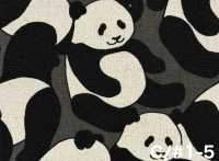 850617 Lona de algodón y lino Panda World[Textiles / Telas] VANCET Más fotos